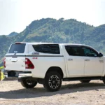 Toyota Hilux Revo M7 Sports Canopy side view with premium fiberglass fitment