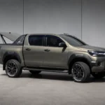 Side view of Hilux Revo with Carryboy imported trunk lid